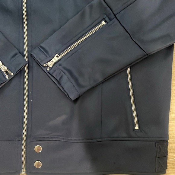 INC Navy Bomber Jacket - Picture 5 of 7